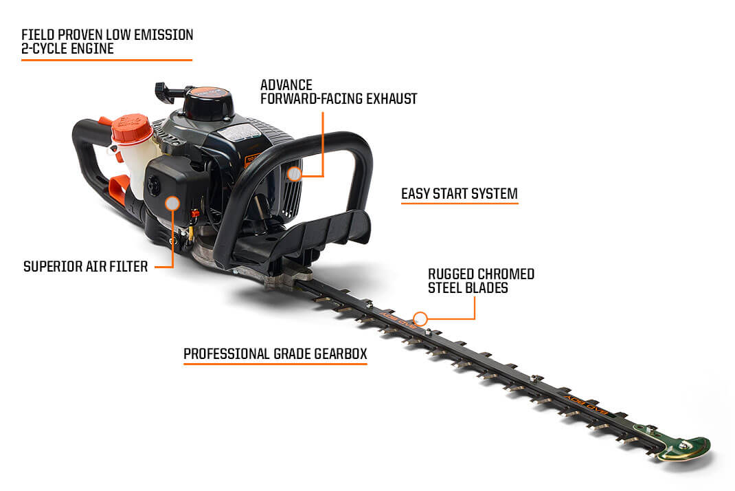Gas-Powered Hedge Trimmer Features